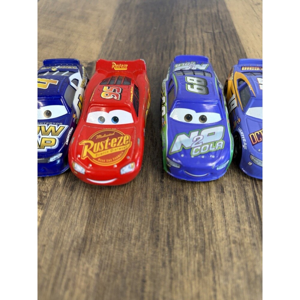 7 Disney Pixar Cars Hicks Depost McQueen N2O Cola Swift Finn Hippie Van 1:55 - Picture 3 of 16